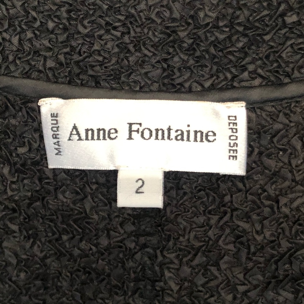 Anne Fontaine Crinkle Asymmetrical Medina Blouse 2 - Picture 4 of 8